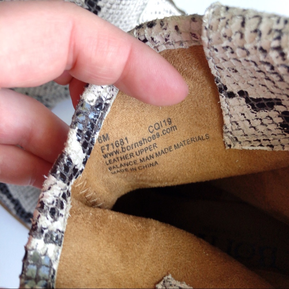 Born Wynd Snakeskin Western Boot in White Teak - Picture 13 of 13